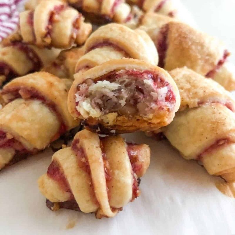 Rugelach With Jam and Walnut Filling