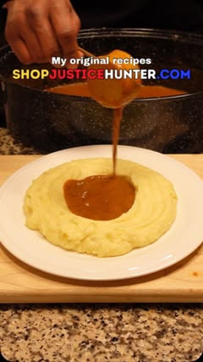 The Glug of Sauce Being Poured Over a Dish