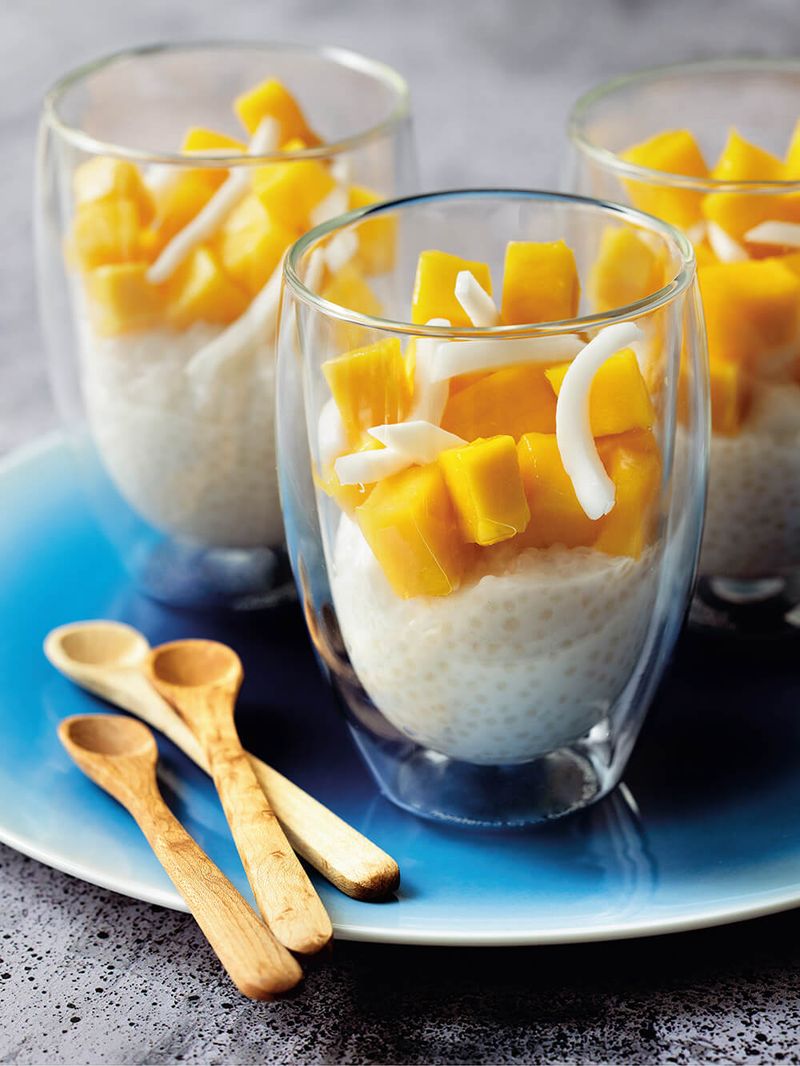Tapioca Pudding with Mango
