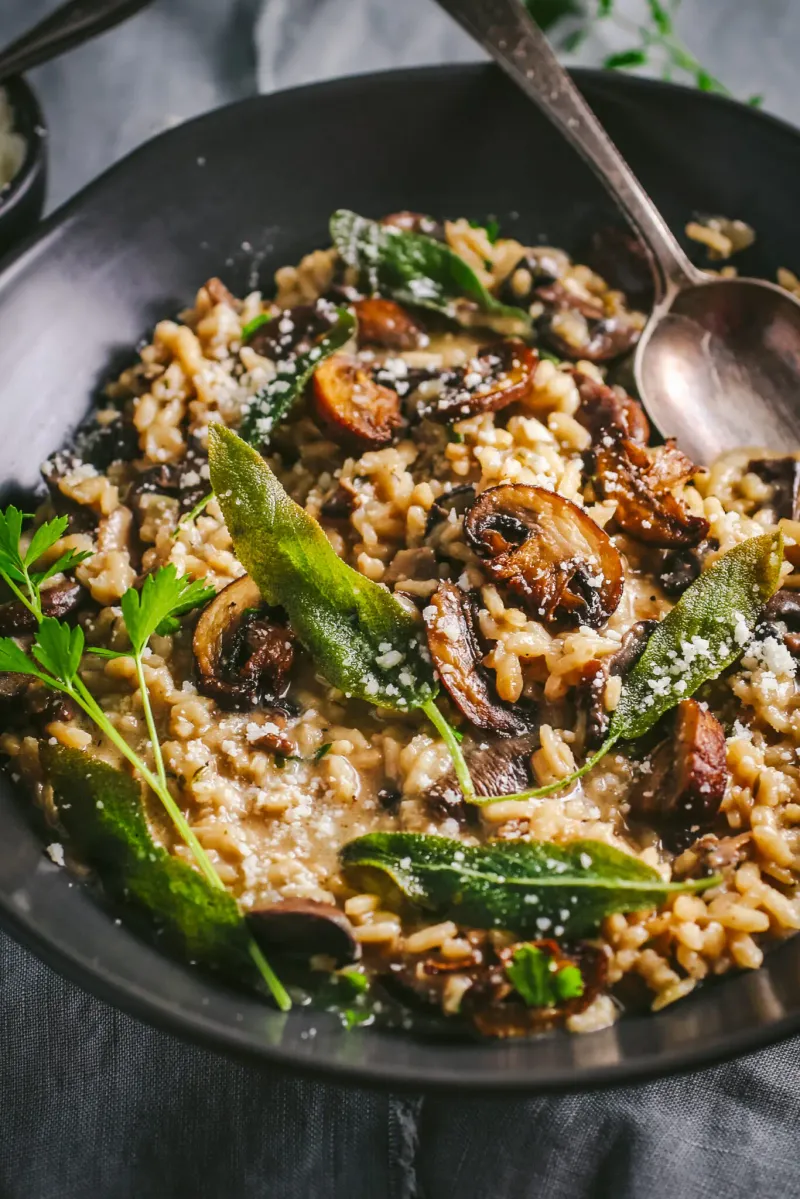 Sausage and Mushroom Risotto