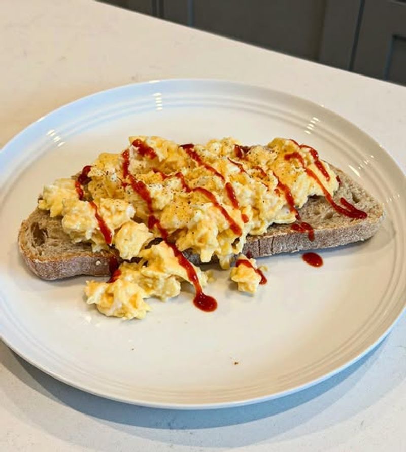 Scrambled Eggs and Sriracha