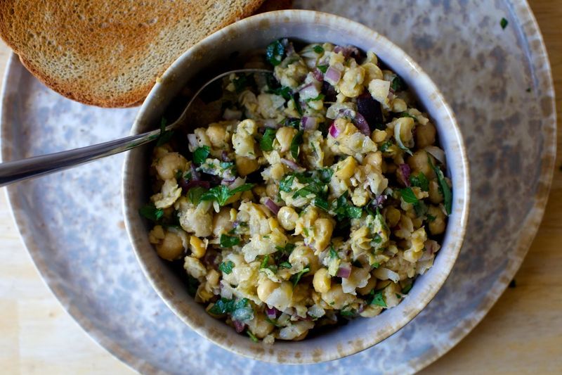 Smashed Chickpea and Feta