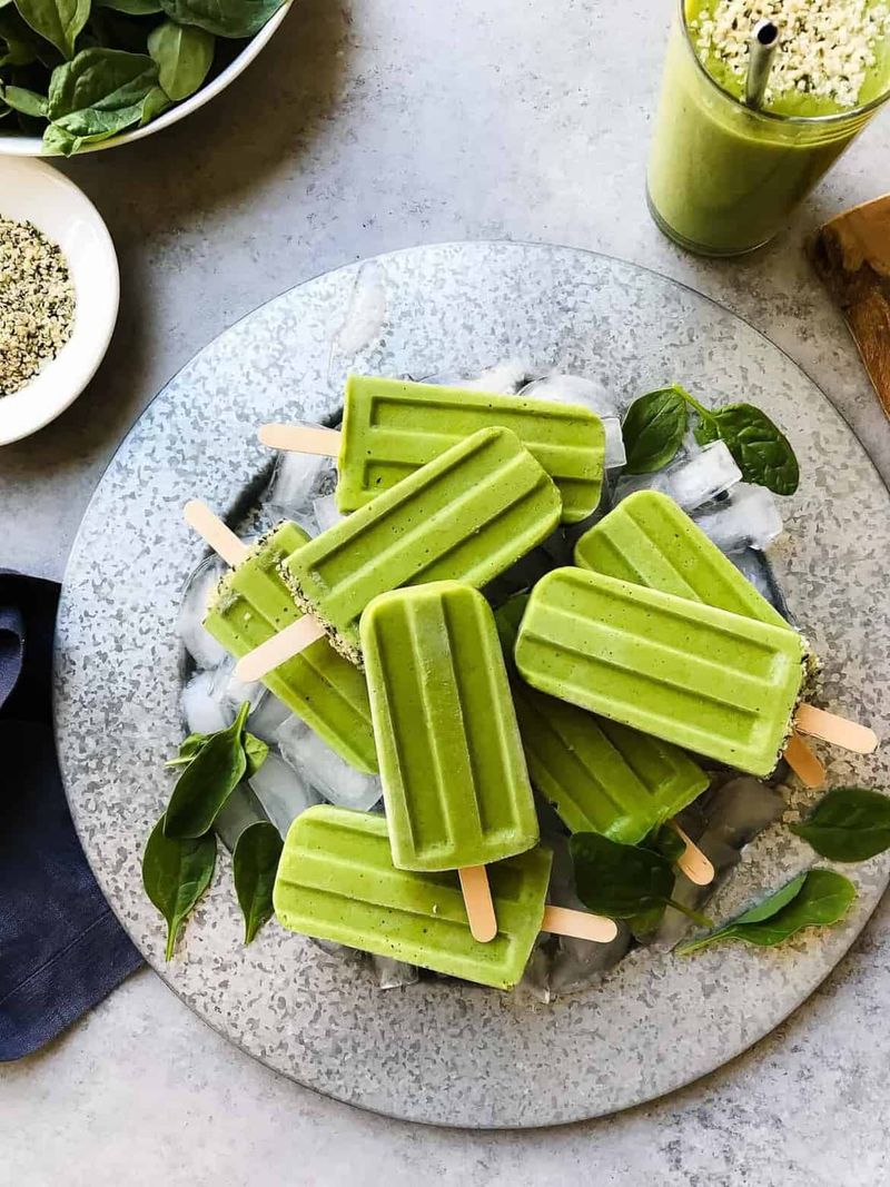 Broccoli Smoothie Popsicles