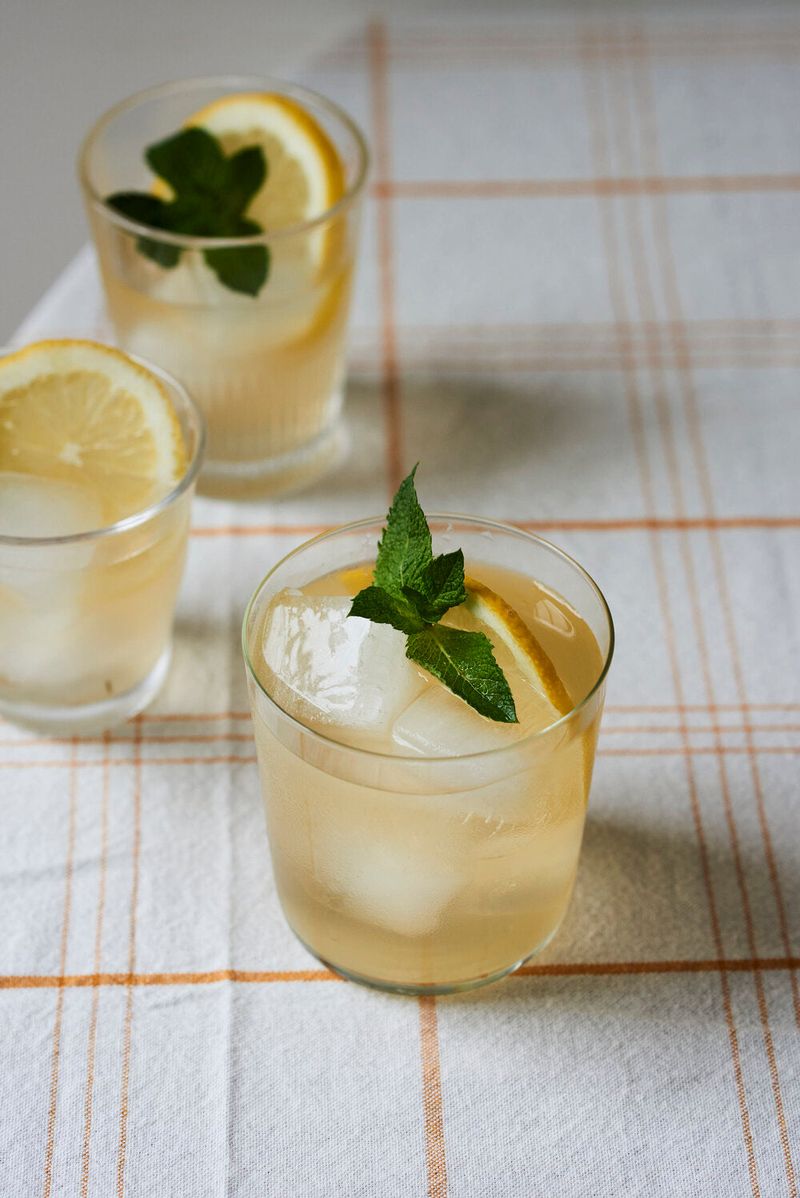 Lemon Verbena and Mint Iced Tea