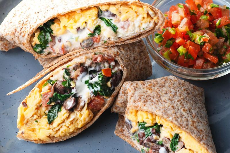 Egg White and Veggie Breakfast Wrap