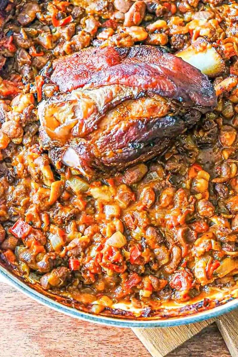 Slow-Cooked Butter Bean and Ham Hock