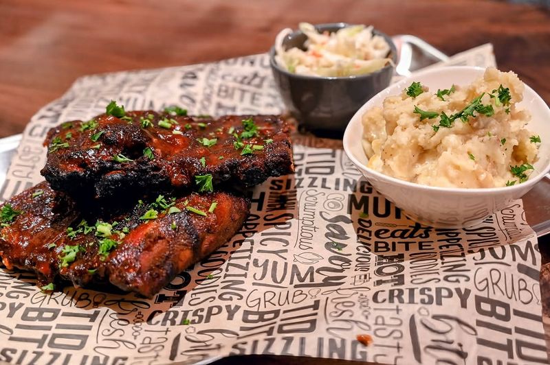 Pulled Pork with Coleslaw and Mashed Potato