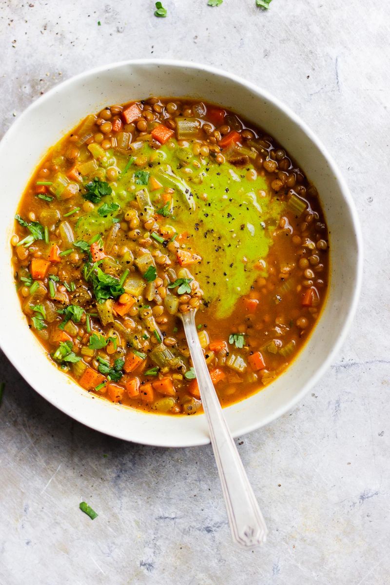 Lentil Soup + A Splash of Red Wine Vinegar