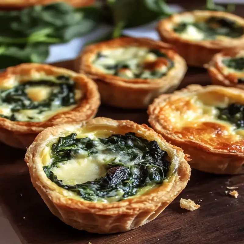 Mini Quiches with Spinach and Gruyere