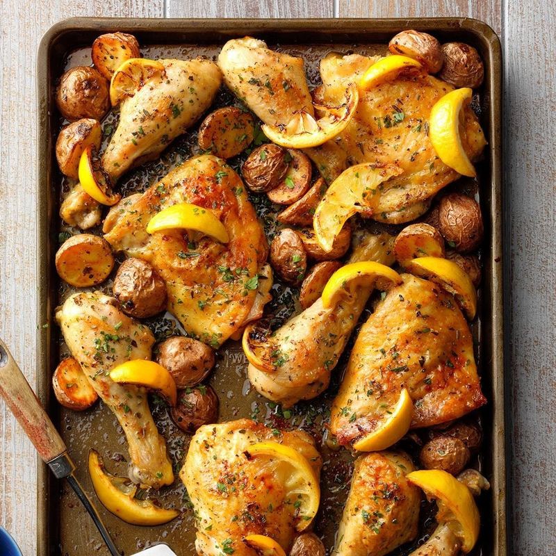 Sheet Pan Lemon Chicken