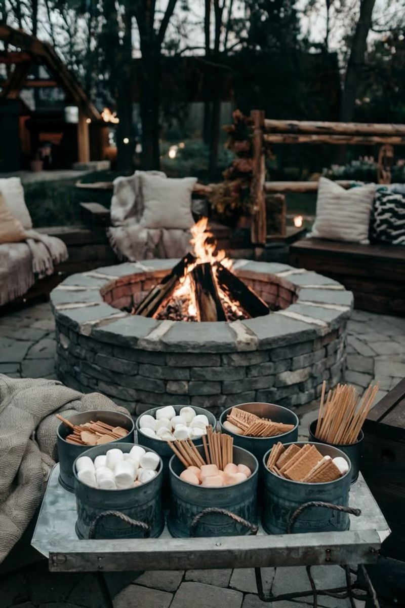 S'mores Around a Fire Pit