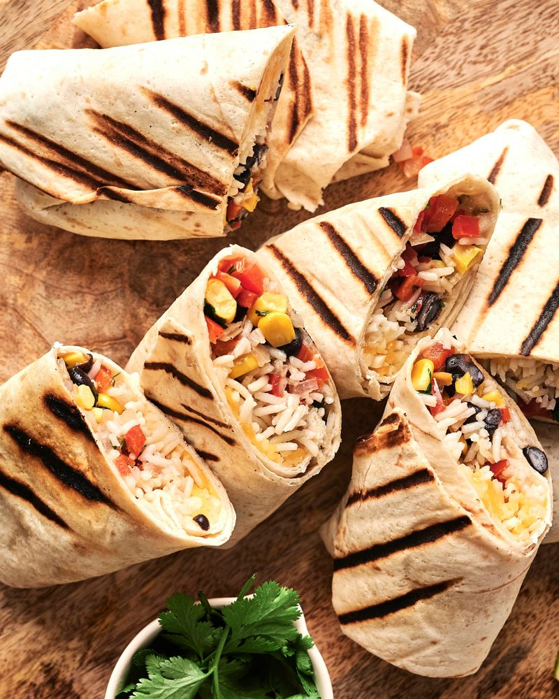 Black Bean and Rice Burrito