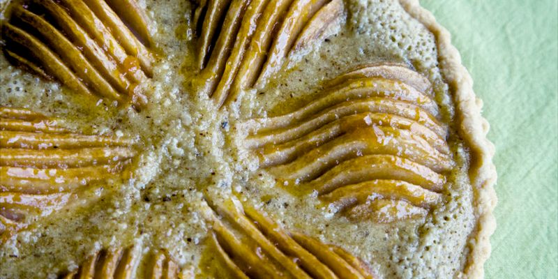 Pear and Hazelnut Tart