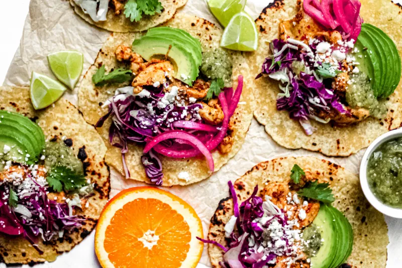 Pickled Red Onion Tacos