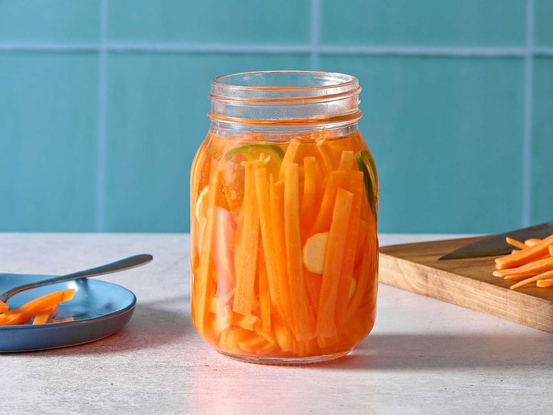 Spicy Carrot Pickles As A Bold Side