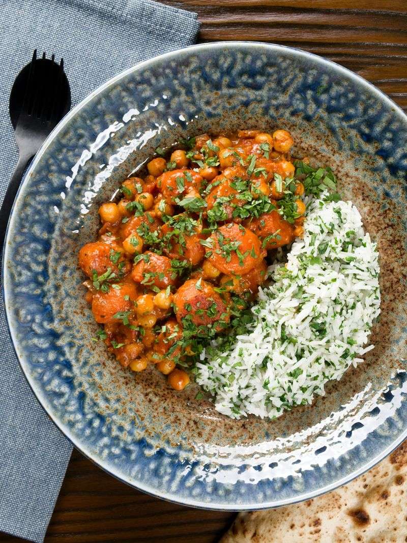 Carrot and Chickpea Curry