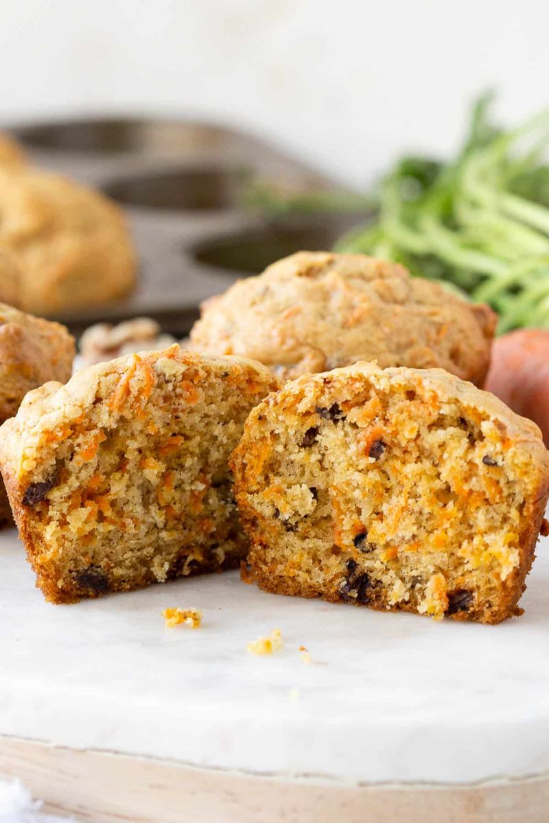 Carrot and Walnut Muffins
