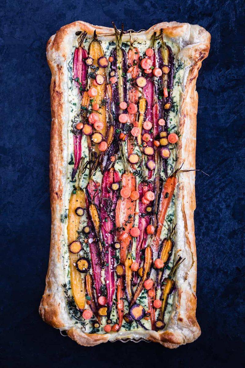 Carrot Tart With Ricotta And Thyme