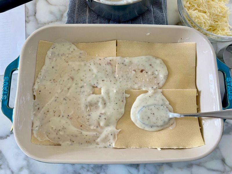 Lasagne Sheets with Bechamel