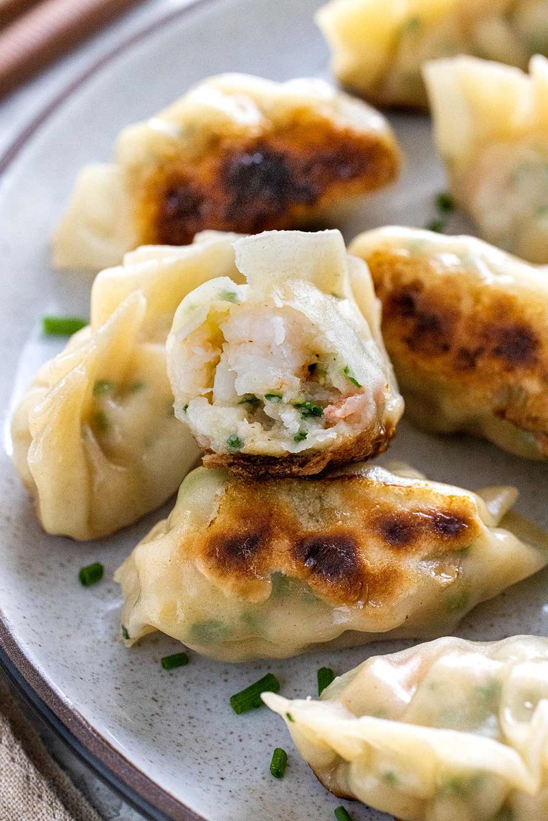 Celery and Shrimp Dumplings