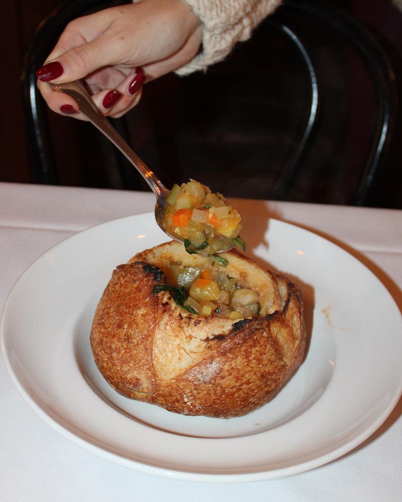 Soup From a Bread Bowl