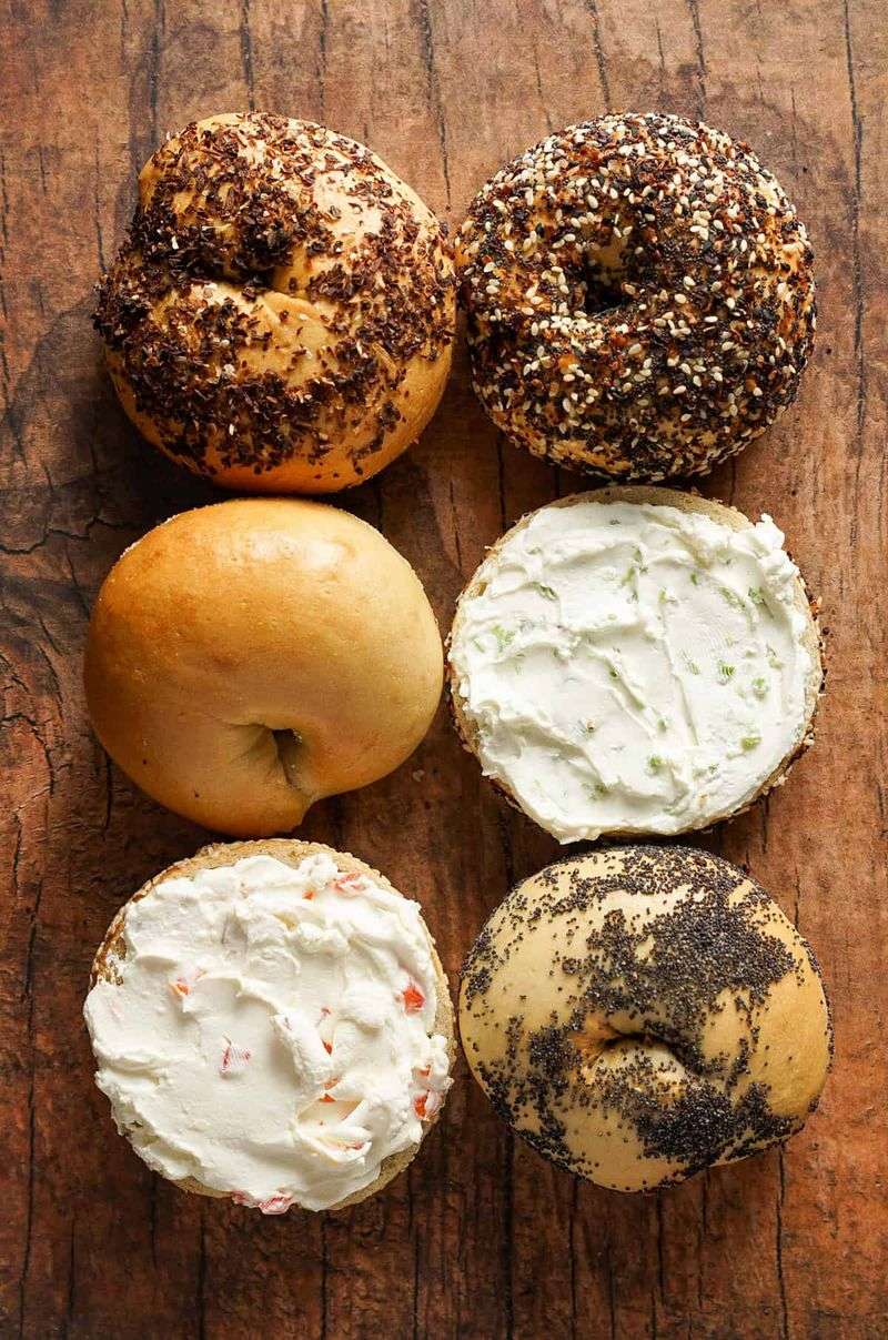 Whipped Cream Cheese Bagels
