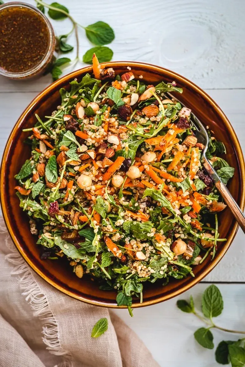 Moroccan Chickpea Salad With Harissa Dressing