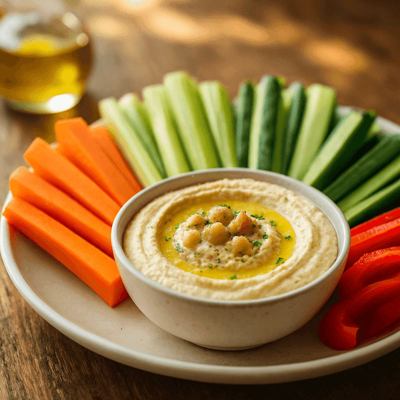Hummus with Veggie Sticks