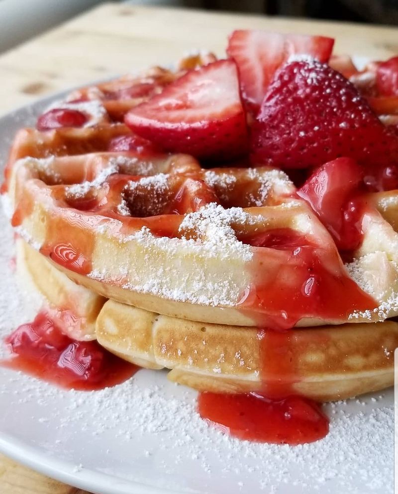 Belgian Waffles with Fresh Berries