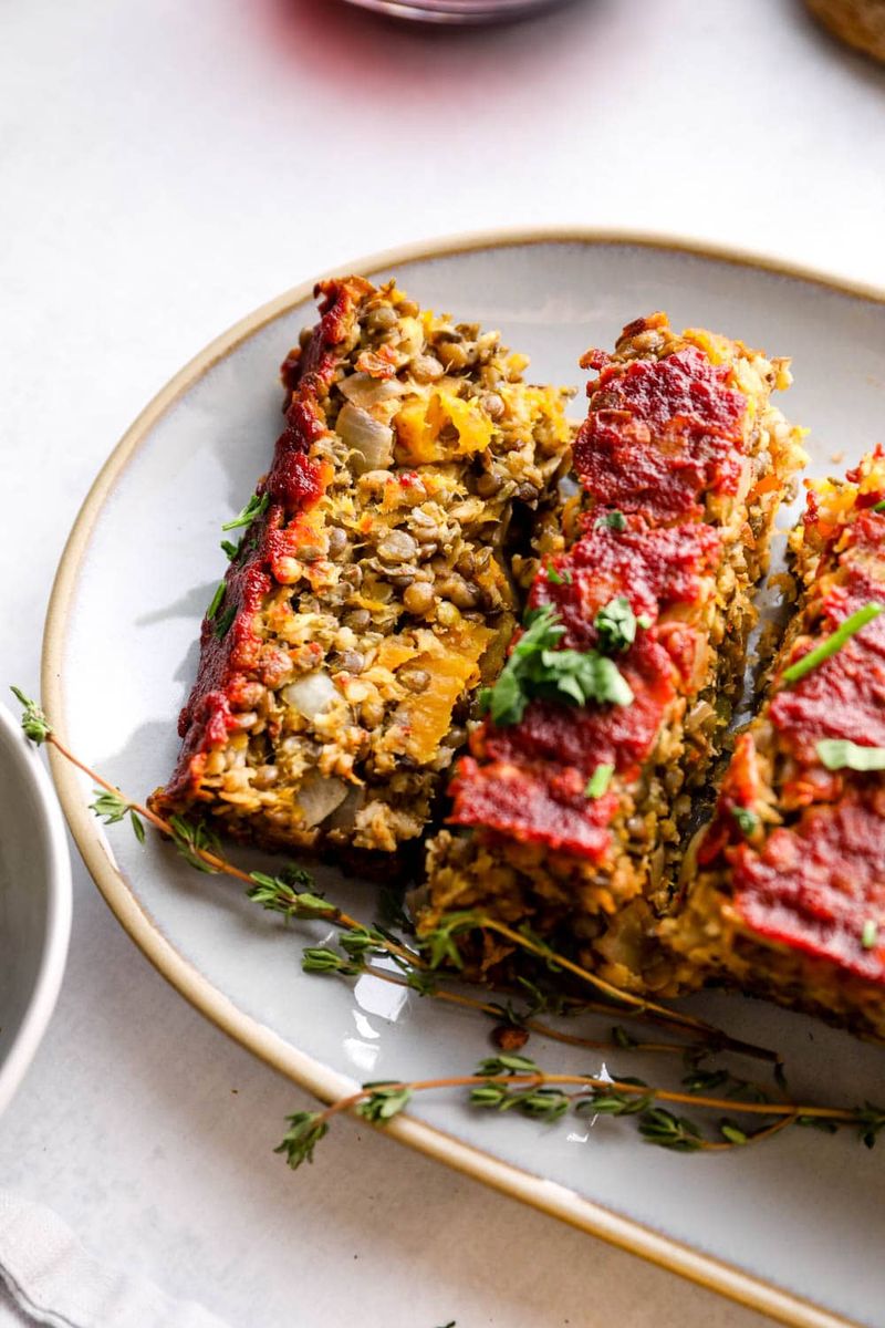 Spiced Lentil and Butternut Squash Bake