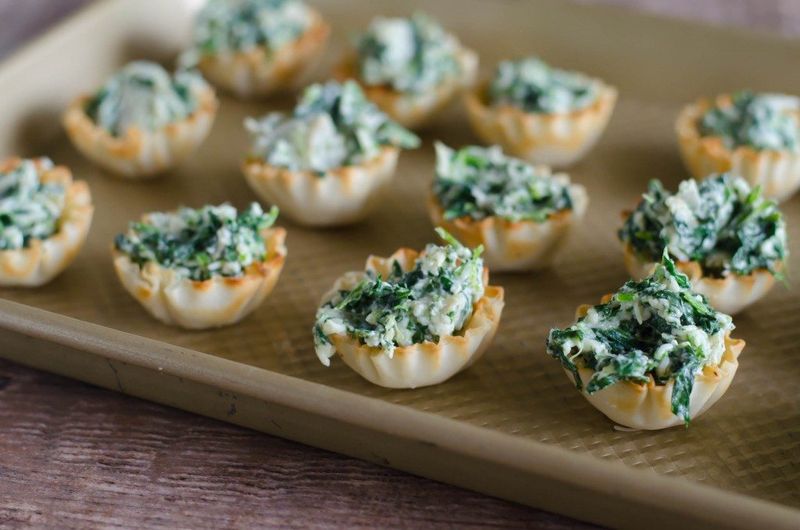 Spinach Artichoke Dip Bites