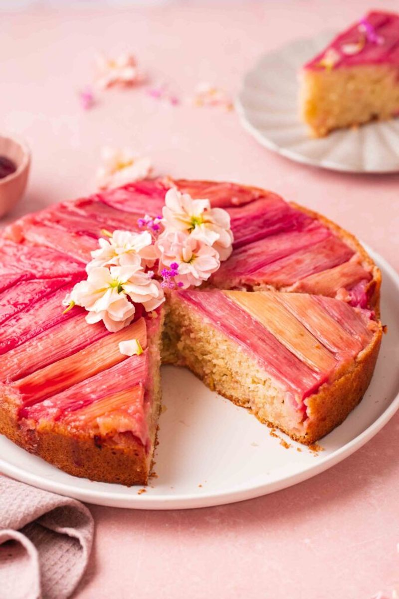 Rhubarb Upside-Down Cake