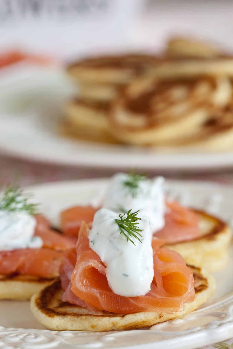 Smoked Salmon on Blini