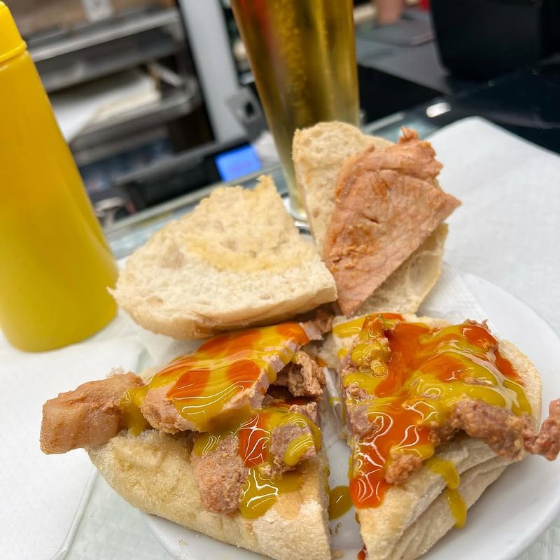 Lisbon, Portugal - The Bifana Breakfast Roll