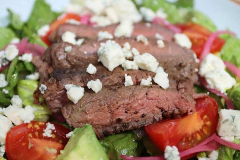 Balsamic Glazed Onion and Steak Salad