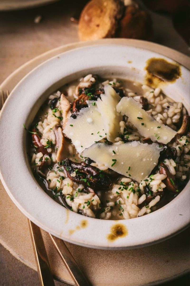 Truffle Oil and Wild Mushroom Risotto