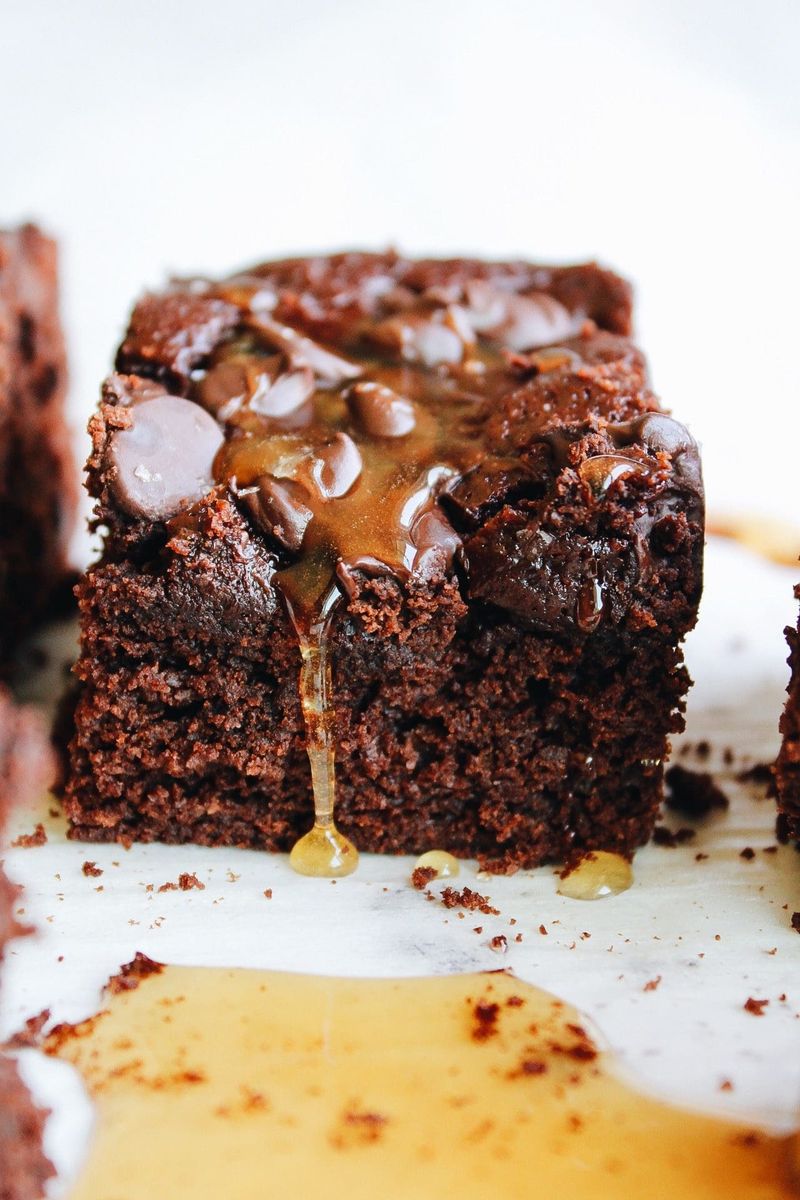 Honey or Maple Syrup Sweetened Brownies