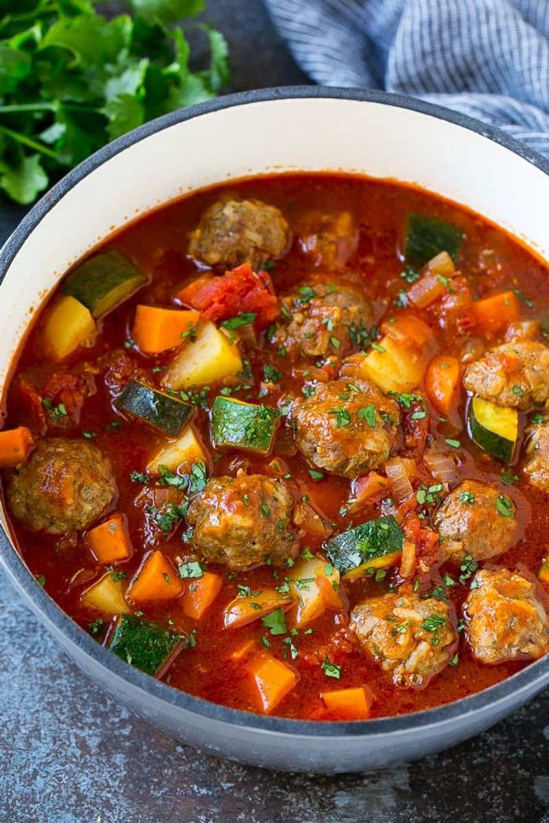 Mexican Albondigas (Soup Meatballs)