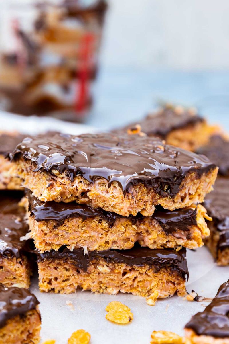 Cornflake Peanut Butter Bars