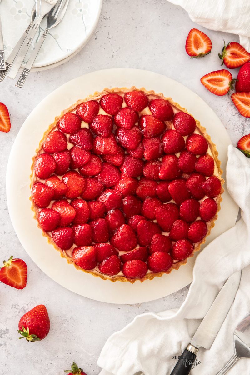 Strawberry Custard Tart