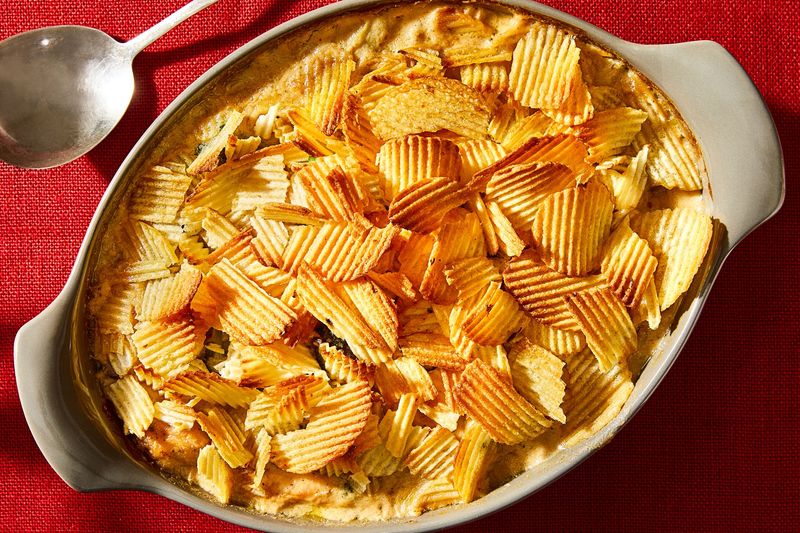 Potato Chips Used as Toppings