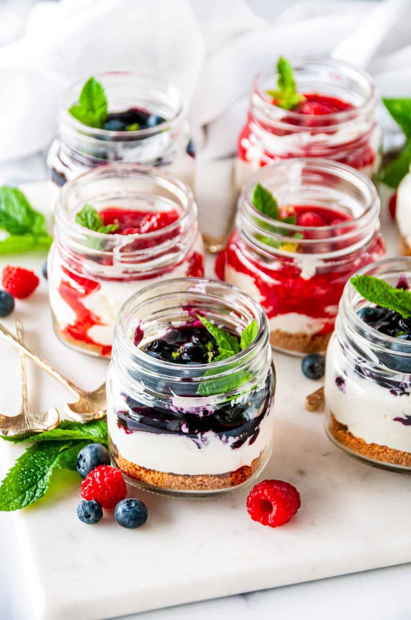 No-Bake Cheesecake Jars