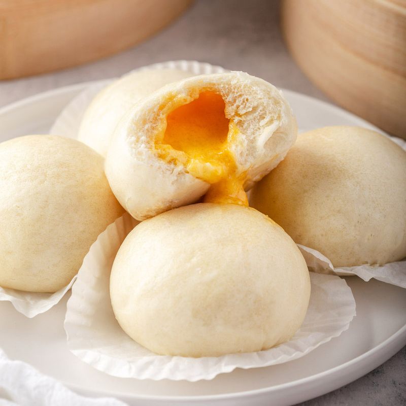 Bao Buns With Custard Filling