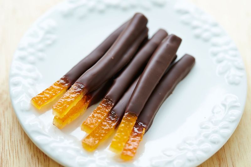 Chocolate-Dipped Candied Orange Peel