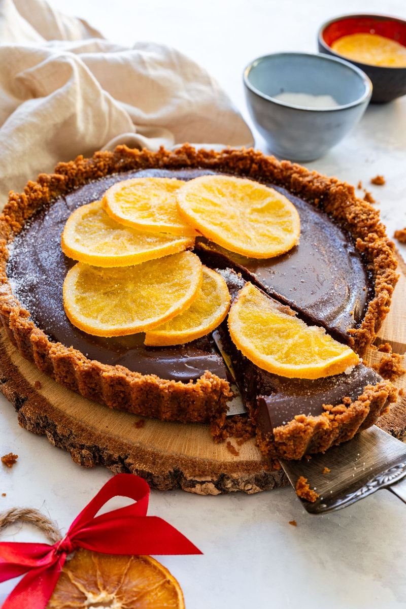 Orange and Dark Chocolate Tart