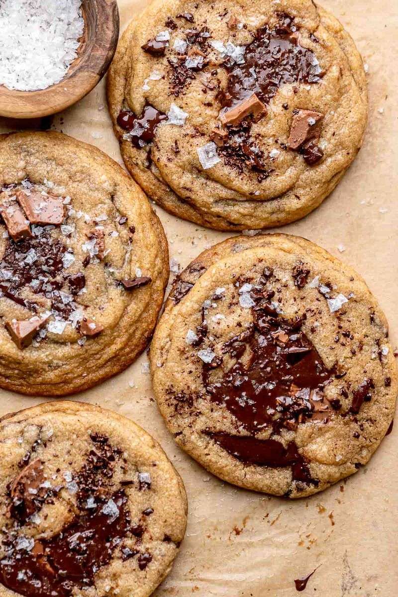 Salted Chocolate Chip Cookies
