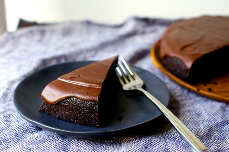 Chocolate Olive Oil Cake With Sea Salt