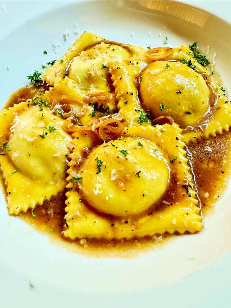 Caramelized Onion and Gruyere Ravioli