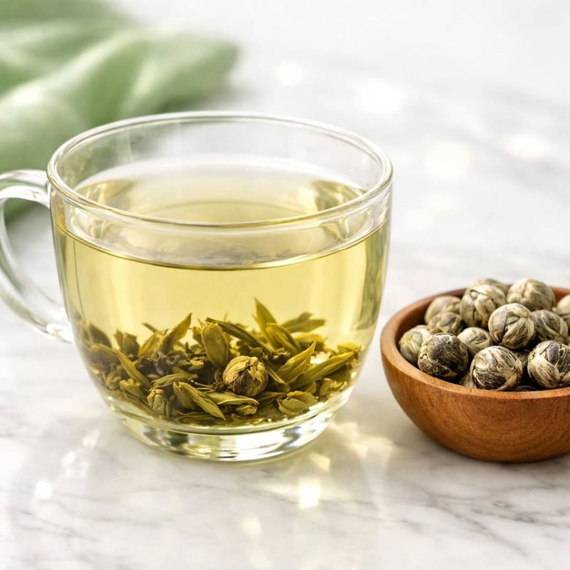 Jasmine Pearl Hot Tea Ritual