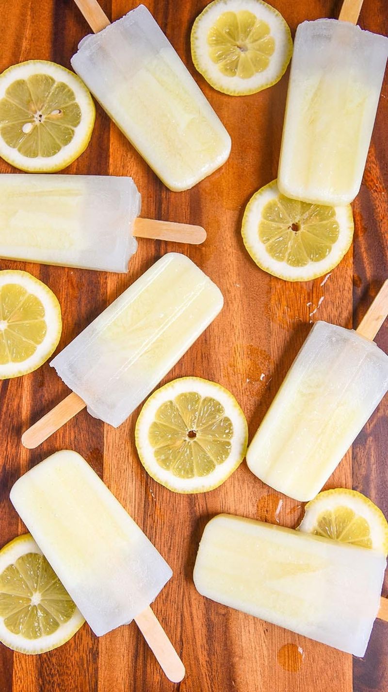 Homemade Lemonade Popsicles
